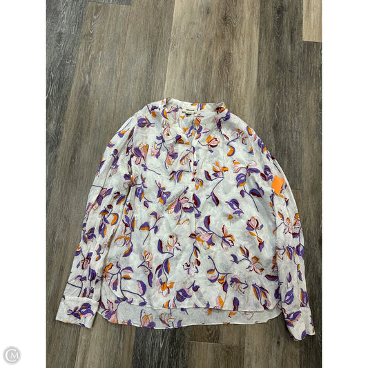 Blouse Long Sleeve By Zadig And Voltaire In Multi-colored, Size: L