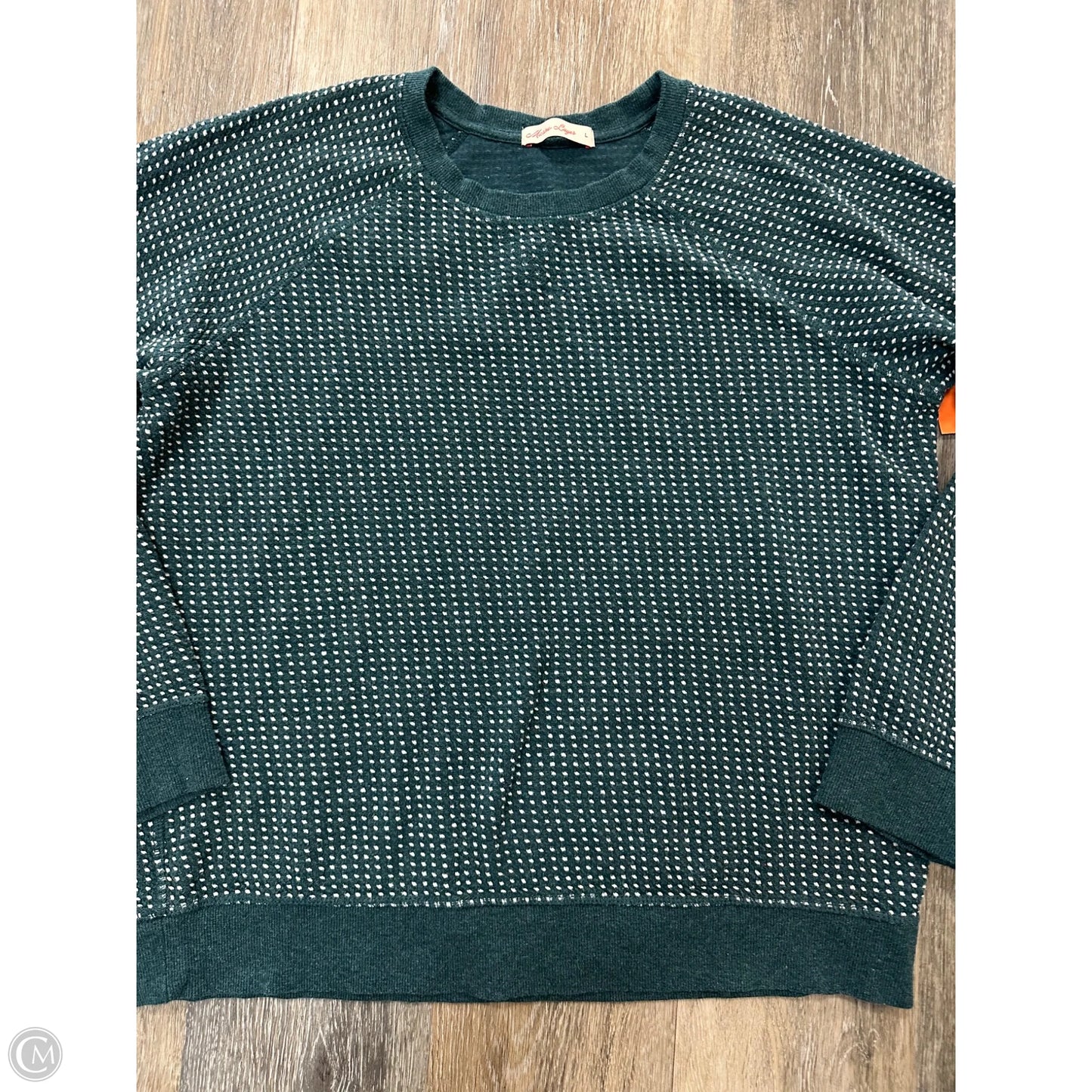 Top Long Sleeve By Marine Layer In Green, Size: L