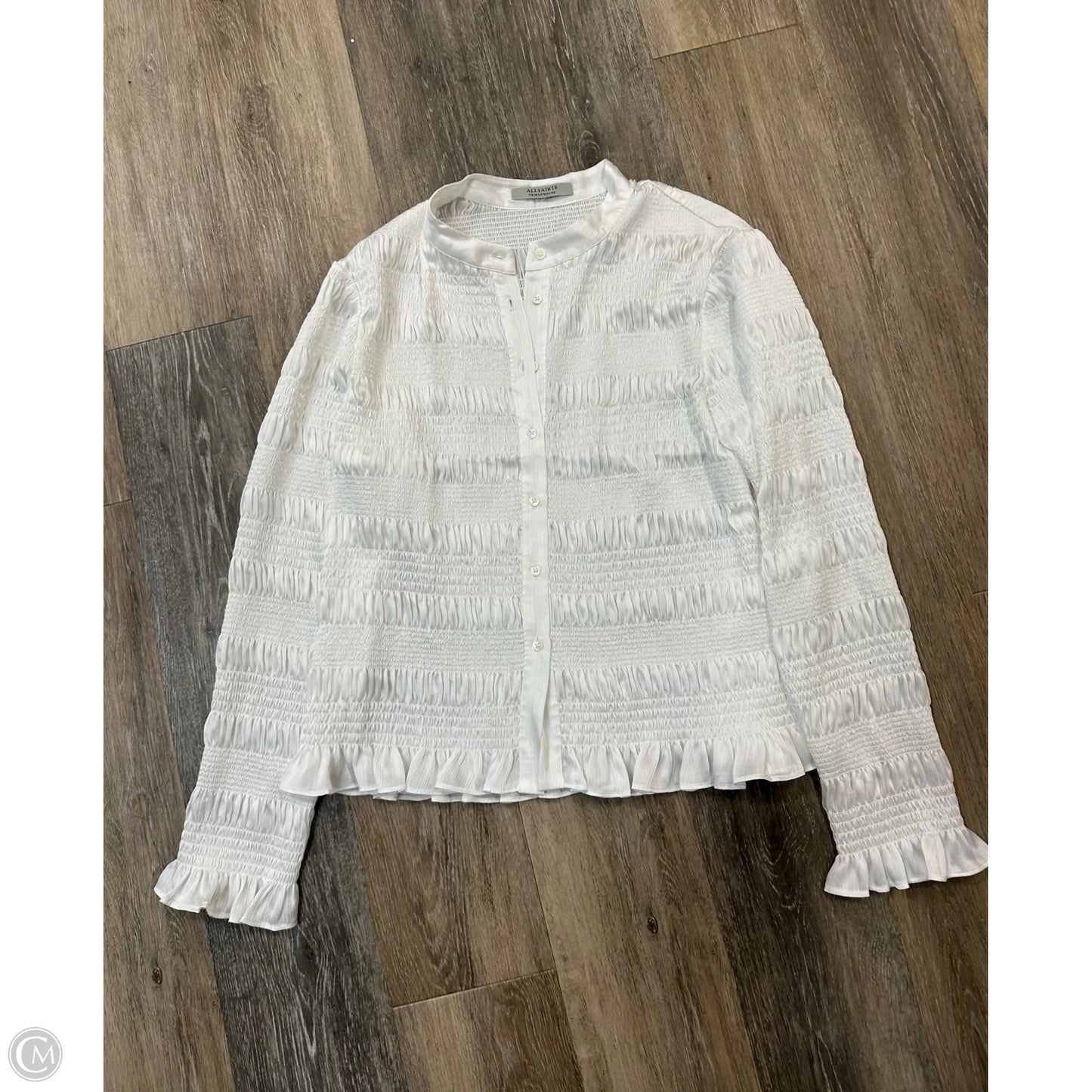 Blouse Designer By All Saints In White, Size: 10