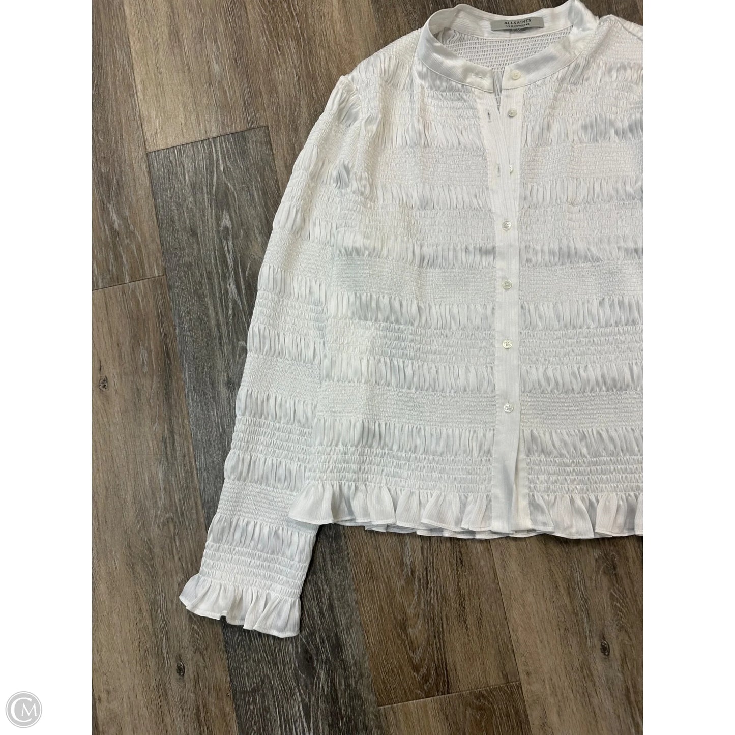Blouse Designer By All Saints In White, Size: 10