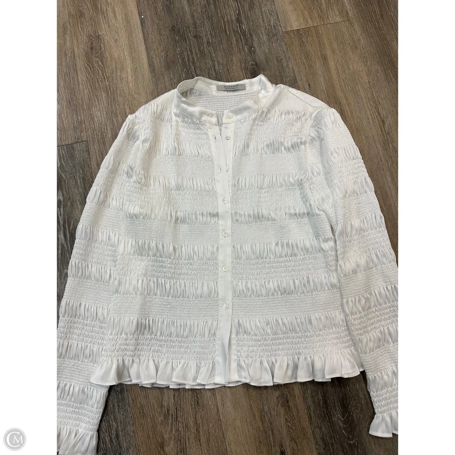 Blouse Designer By All Saints In White, Size: 10