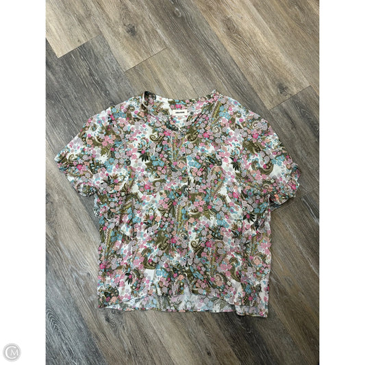 Blouse Short Sleeve By Zadig And Voltaire In Multi-colored, Size: M