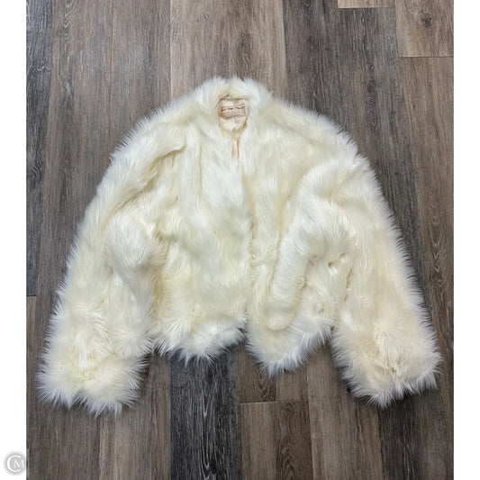 Coat Faux Fur & Sherpa By We The Free In Cream, Size: L
