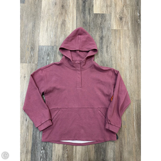 Athletic Sweatshirt Hoodie By 7Diamonds In Pink, Size: S