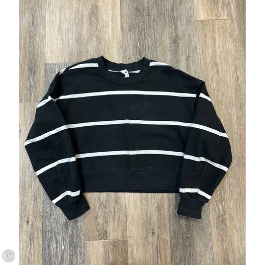 Athletic Sweatshirt Crewneck By Lululemon In Striped Pattern, Size: 8