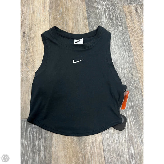 Athletic Tank Top By Nike Apparel In Black, Size: Xs
