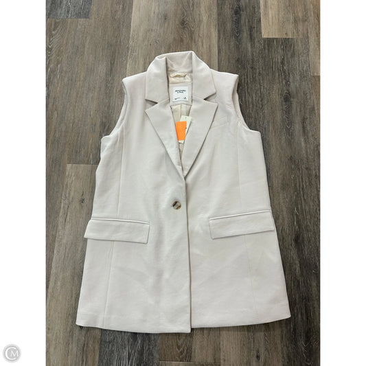 Vest Other By Abercrombie And Fitch In Cream, Size: M