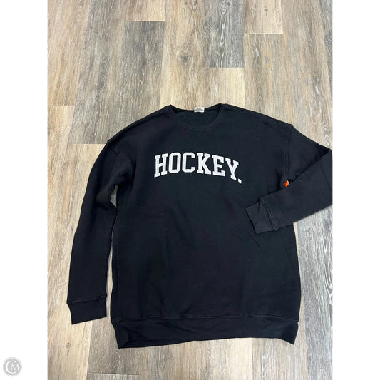 Sweatshirt Crewneck By  Oat Collective In Black, Size: Xl