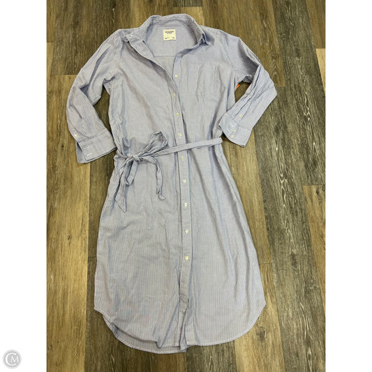 Dress Casual Maxi By Abercrombie And Fitch In Striped Pattern, Size: L