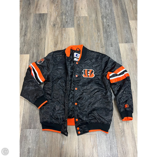 Jacket Other By Starter In Black & Orange, Size: Xl