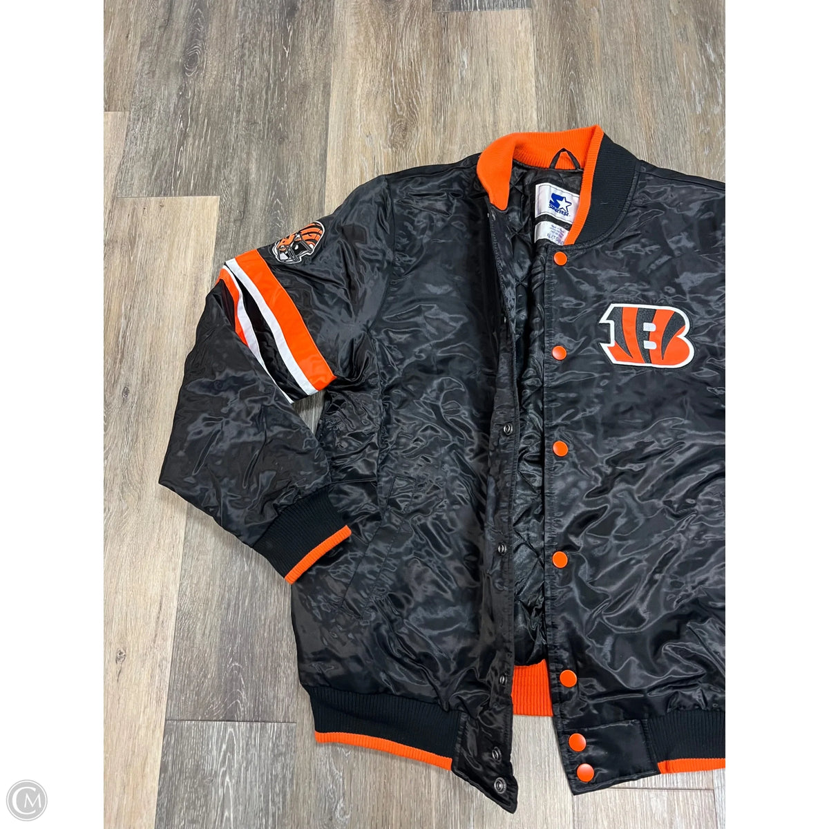 Jacket Other By Starter In Black & Orange, Size: Xl
