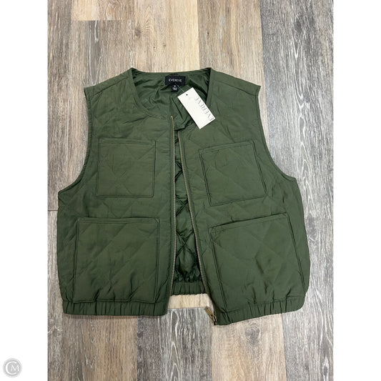 Vest Puffer & Quilted By Evereve In Green, Size: M