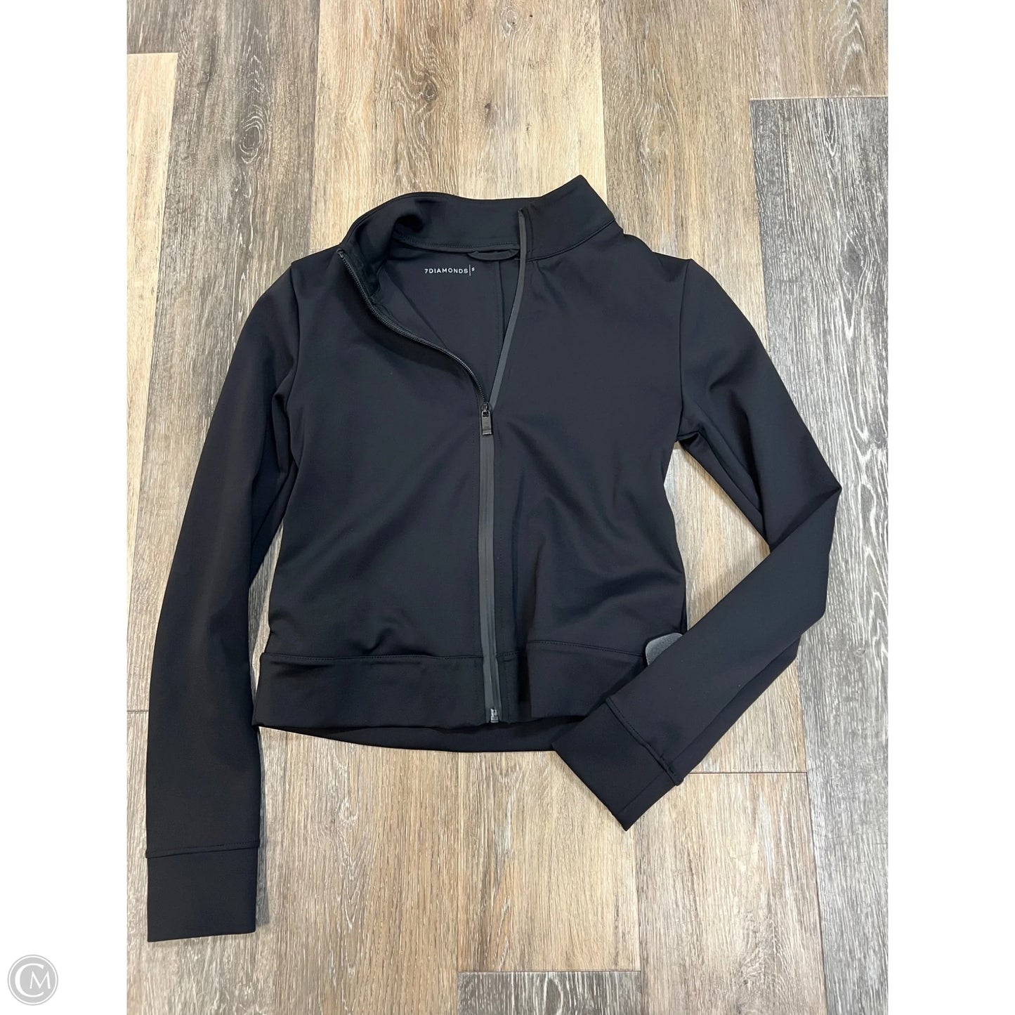 Athletic Jacket By 7 Diamonds In Black, Size: S