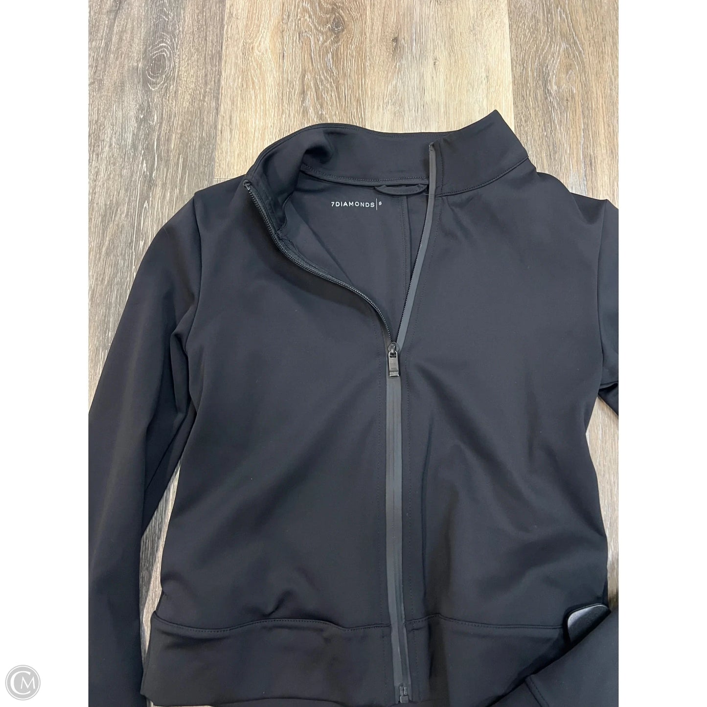 Athletic Jacket By 7 Diamonds In Black, Size: S