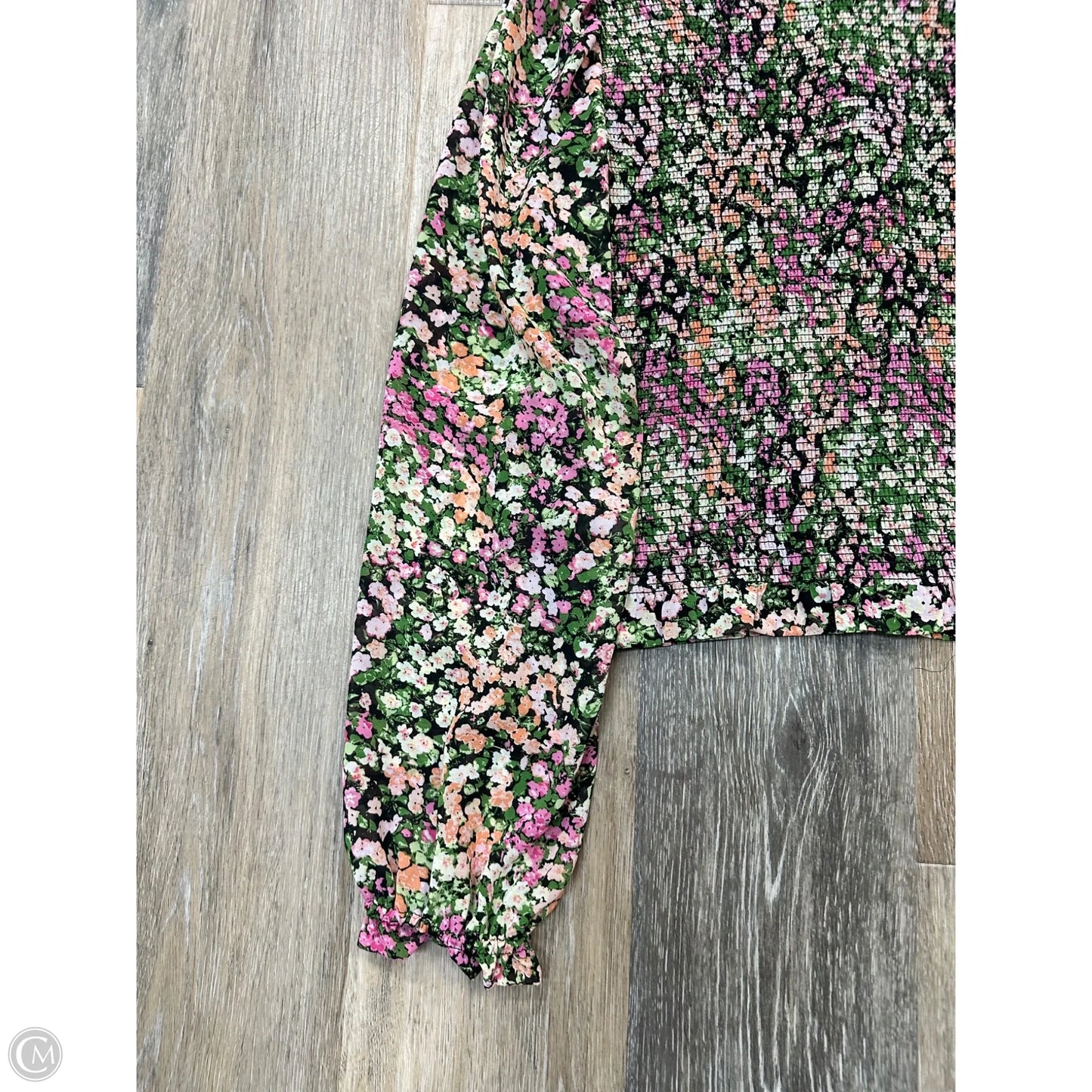 Blouse Long Sleeve By Dex In Floral Print, Size: S