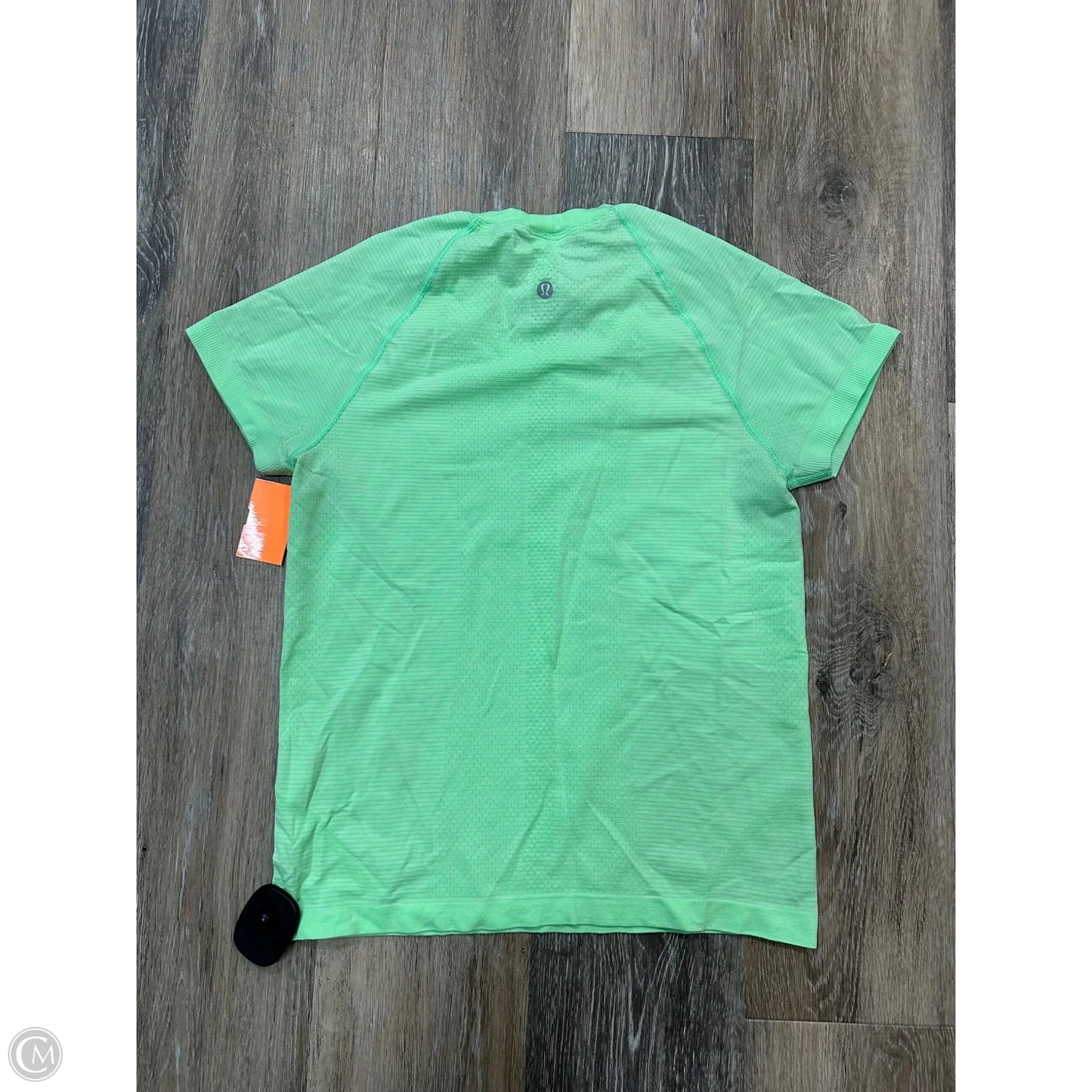 Athletic Top Short Sleeve By Lululemon In Green, Size: 6