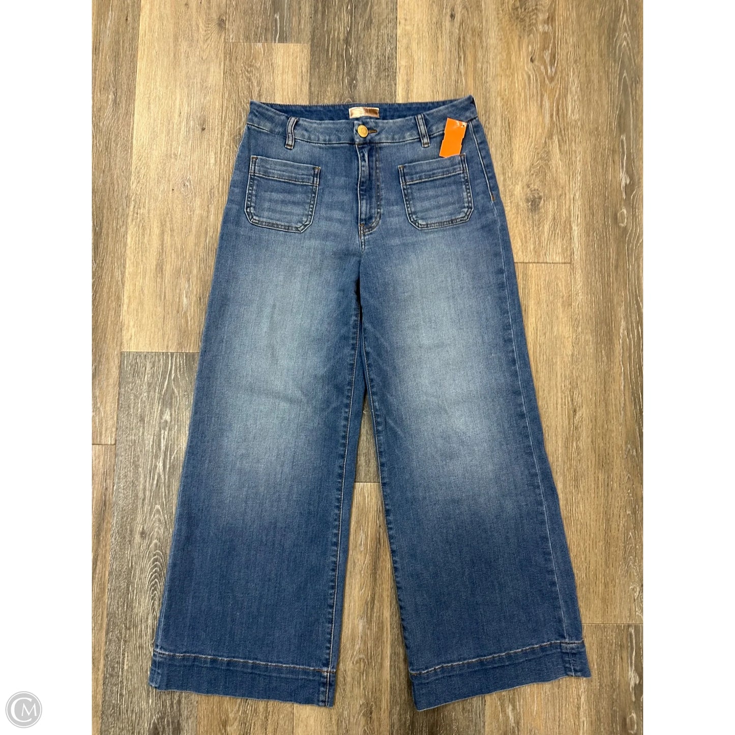 Jeans Wide Leg By Kut In Blue Denim, Size: 6