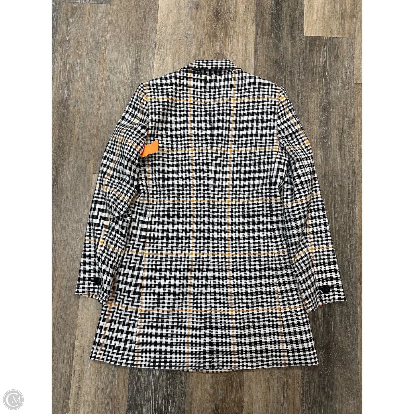 Blazer Designer By Karl Lagerfeld In Black & White, Size: M