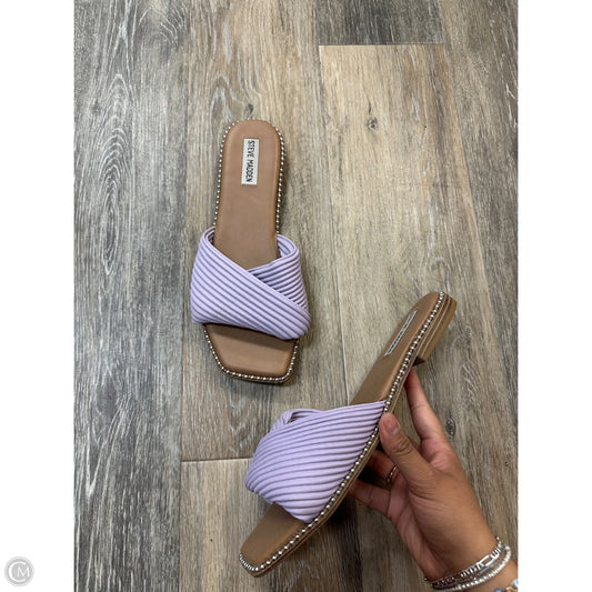 Sandals Flats By Steve Madden In Purple, Size: 10