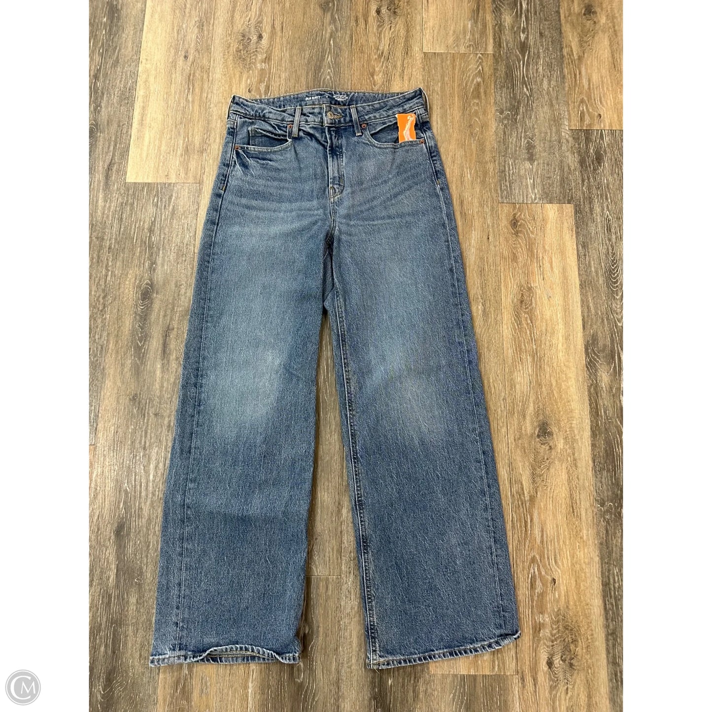 Jeans Wide Leg By Old Navy In Blue Denim, Size: 8