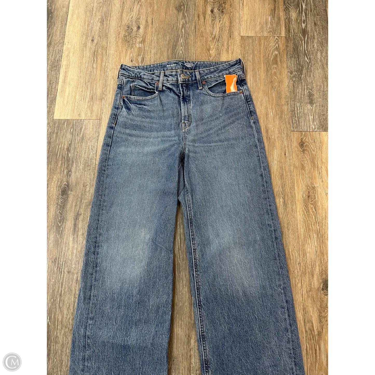 Jeans Wide Leg By Old Navy In Blue Denim, Size: 8