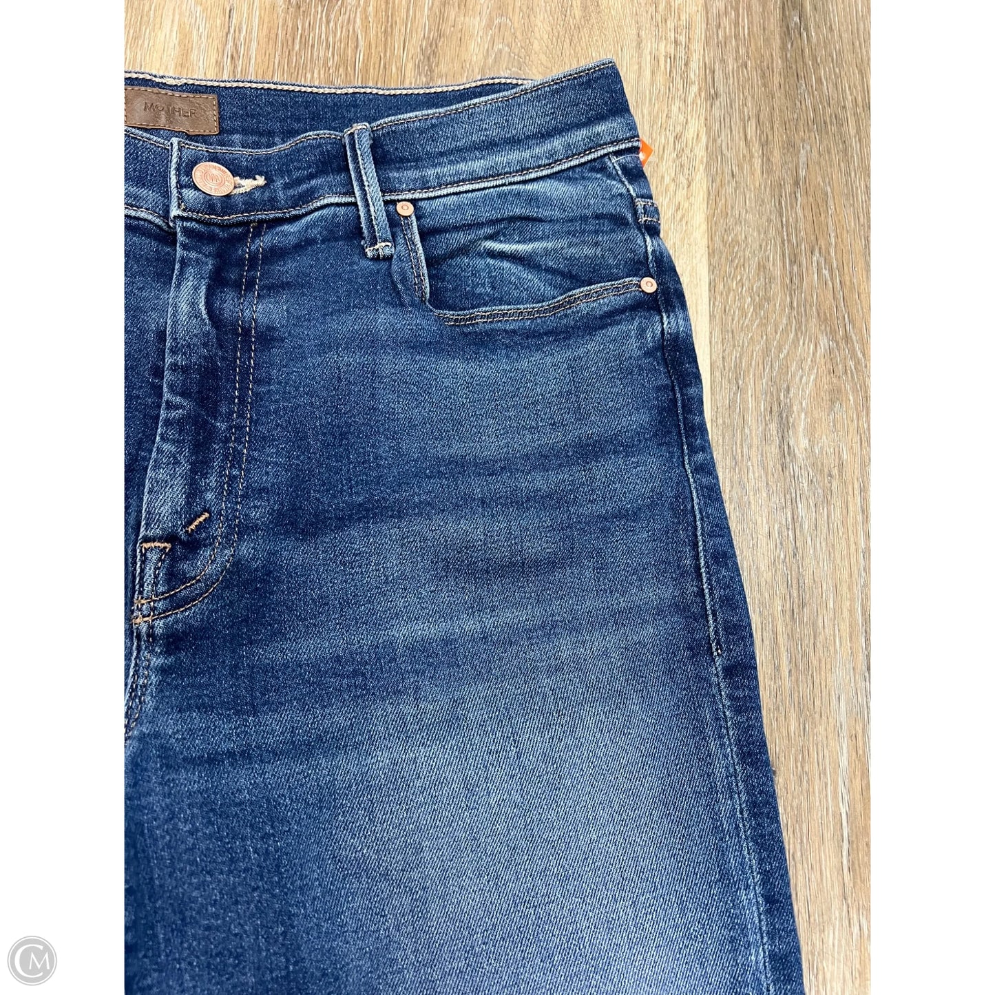 Jeans Flared By Mother In Blue Denim, Size: 14/32