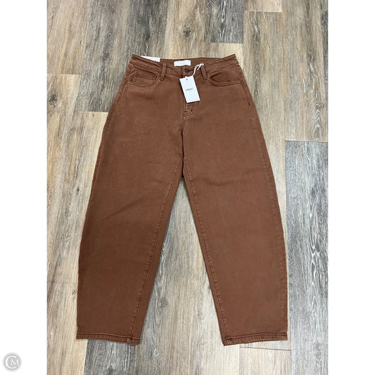 Jeans Wide Leg By Vervet In Tan Denim, Size: 10