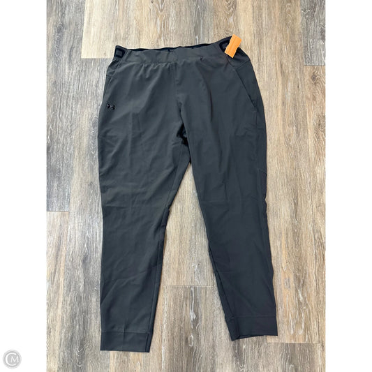 Athletic Pants By Under Armour In Grey, Size: L