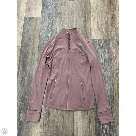 Athletic Jacket By Lululemon In Mauve, Size: 8
