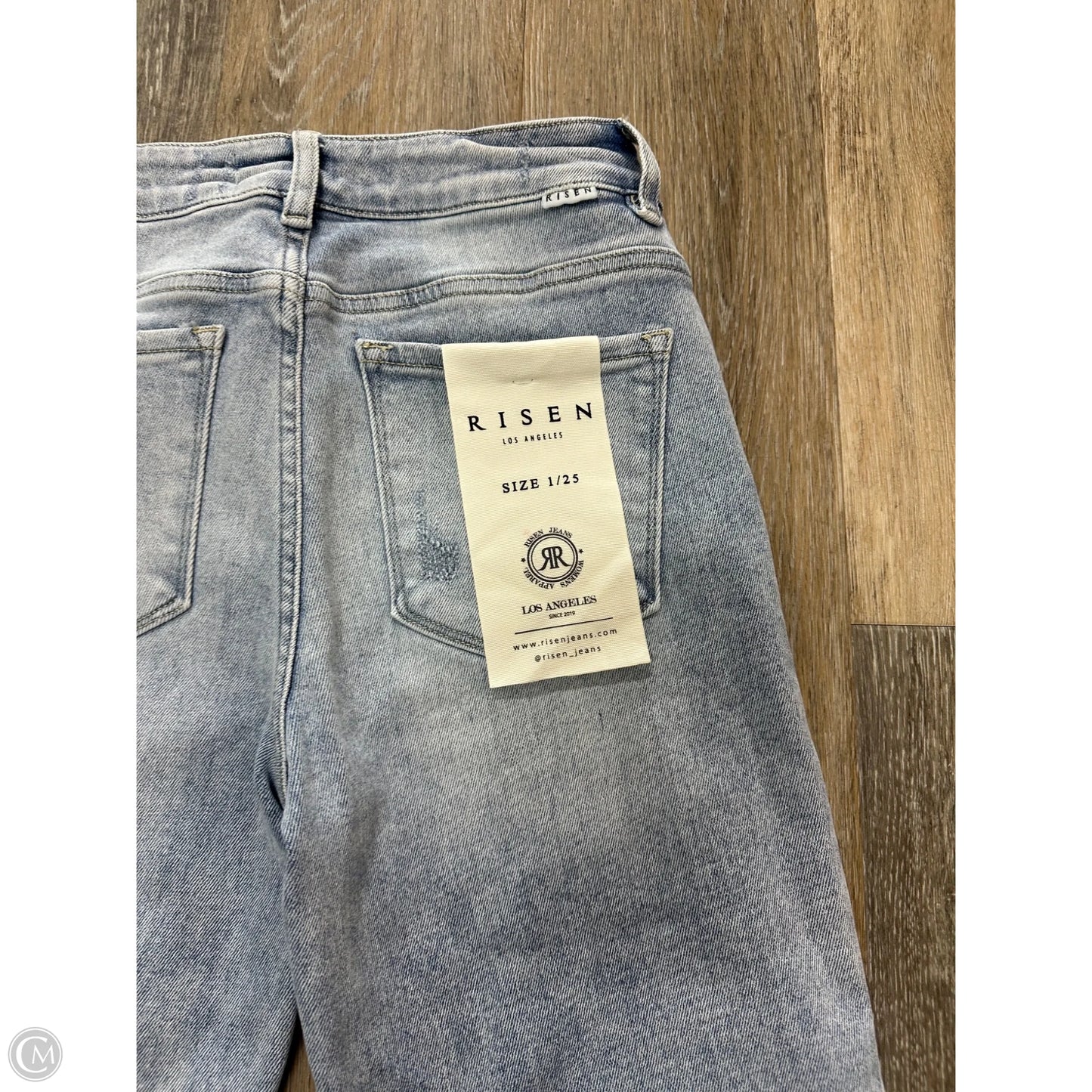 -Jeans Straight By Risen In Blue Denim, Size: 0