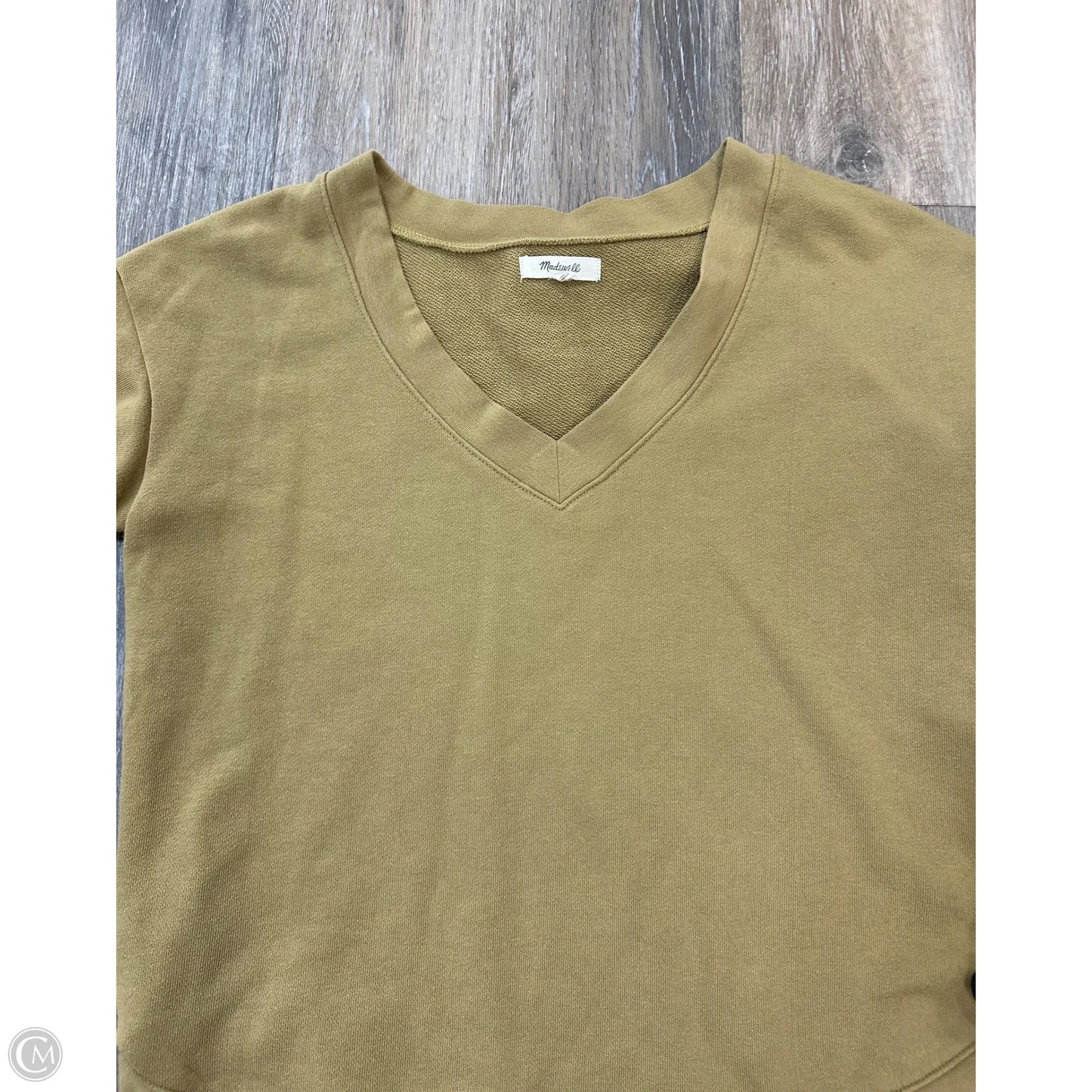 Top Short Sleeve By Madewell In Green, Size: S