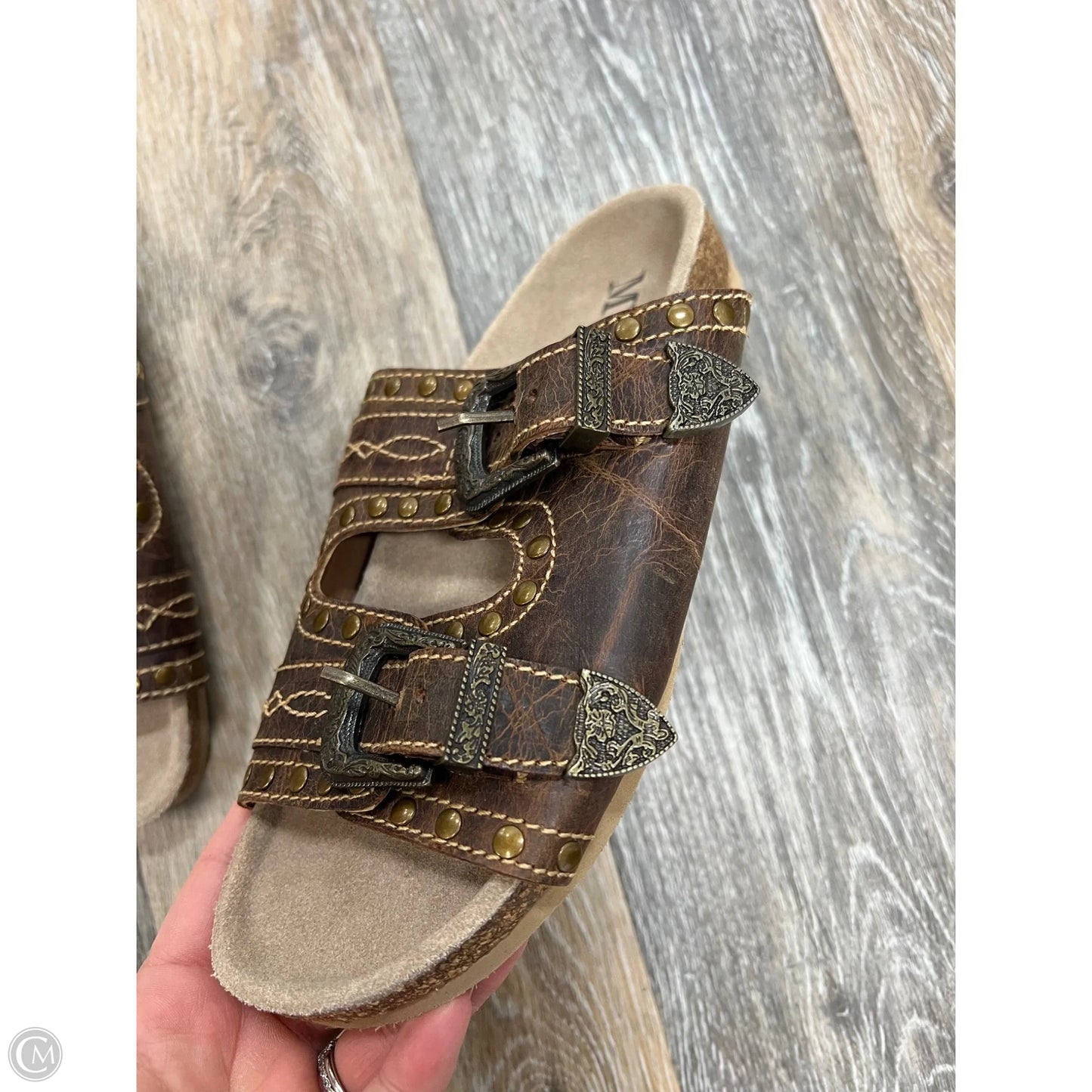 Sandals Flats By Myra In Brown, Size: 6