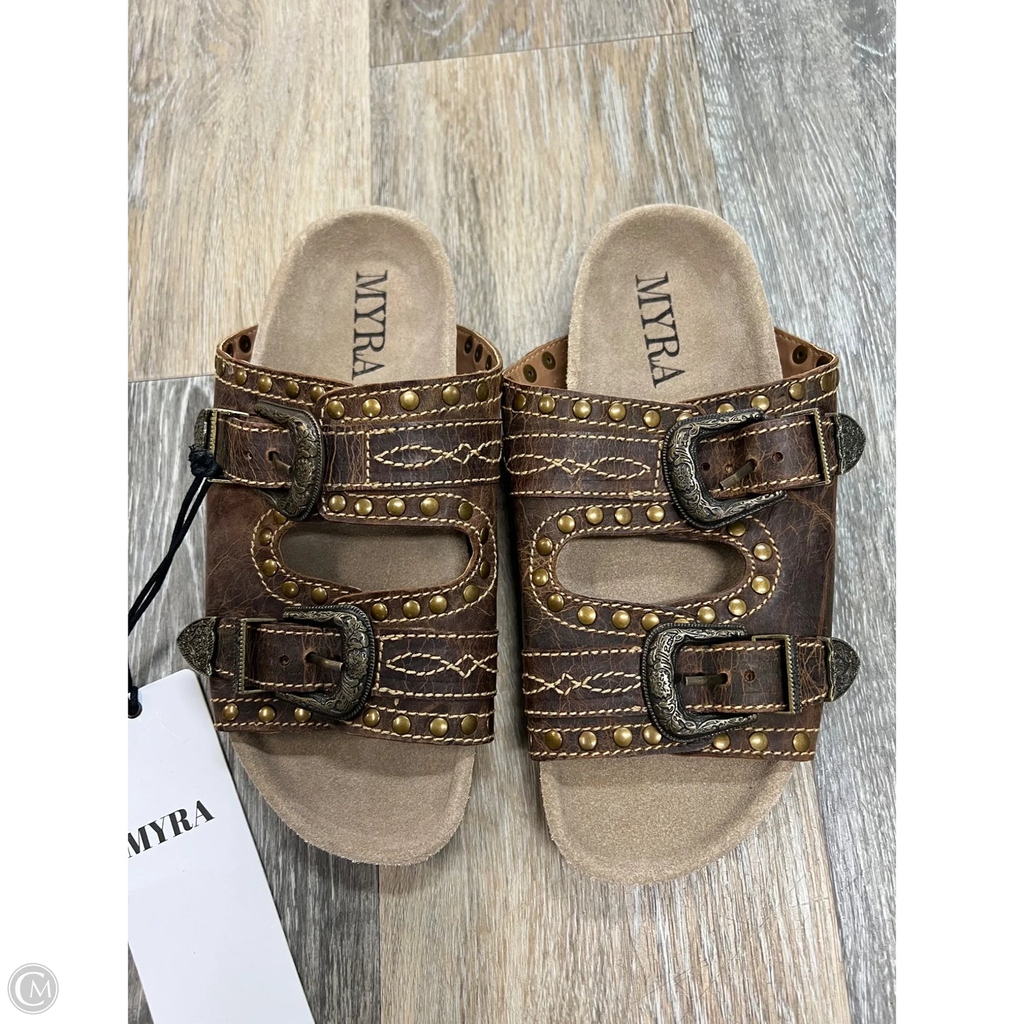 Sandals Flats By Myra In Brown, Size: 6