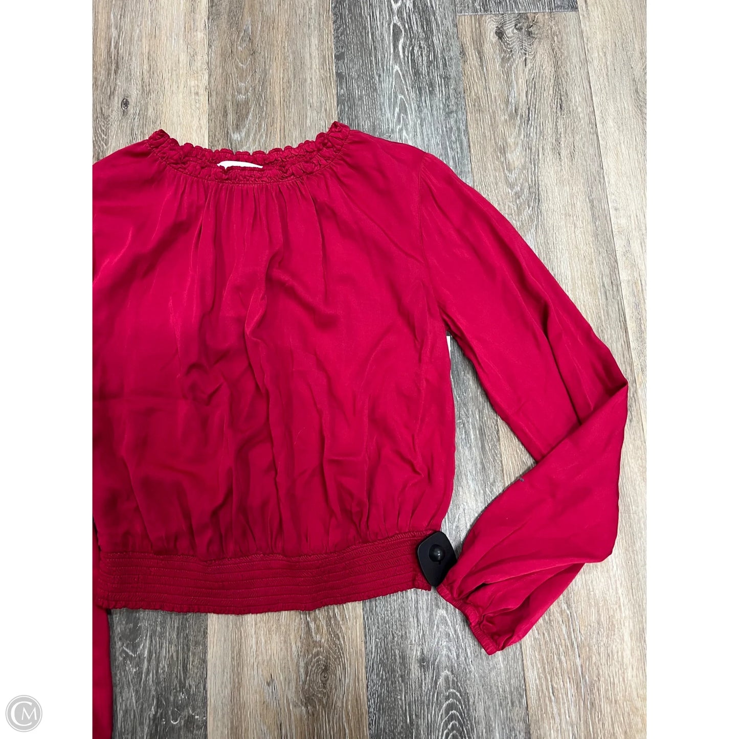 Blouse Long Sleeve By Cloth & Stone In Red, Size: S