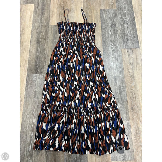 Dress Casual Midi By Evereve In Multi-colored, Size: M