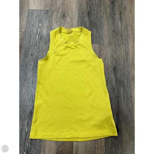 Athletic Tank Top By Calia In Yellow, Size: S