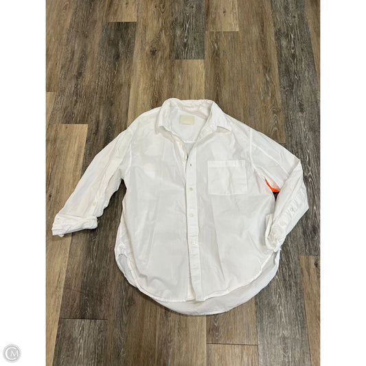 Blouse Long Sleeve By Citizens Of Humanity In White, Size: L
