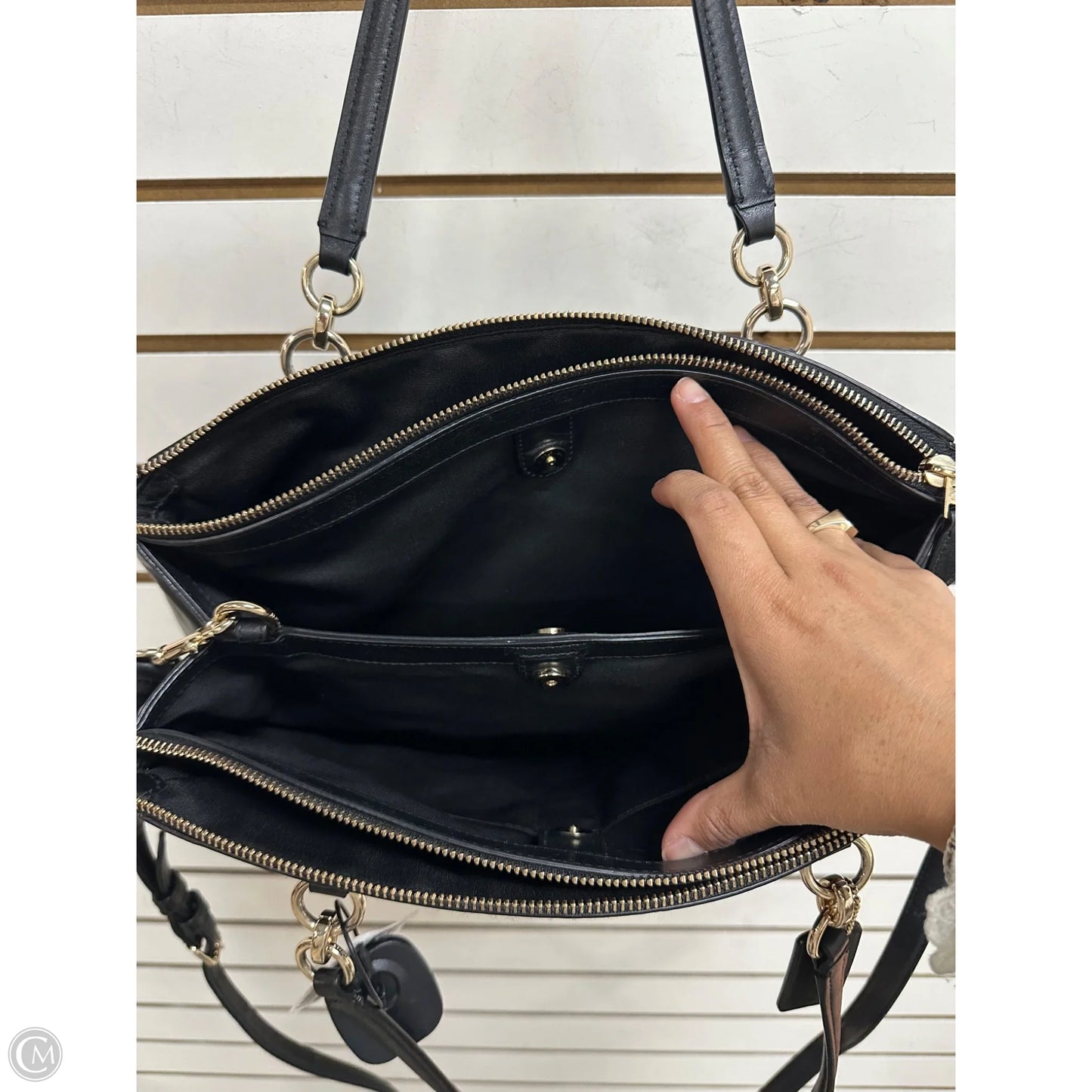 Handbag Designer By Coach, Size: Large