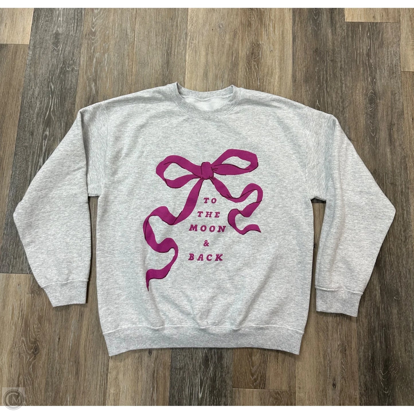 Sweatshirt Crewneck By Talulah In Grey, Size: L