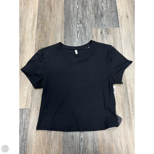 Athletic Top Short Sleeve By 7 Diamonds In Black, Size: M
