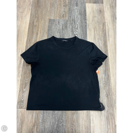 Top Short Sleeve By Cuts In Black, Size: S