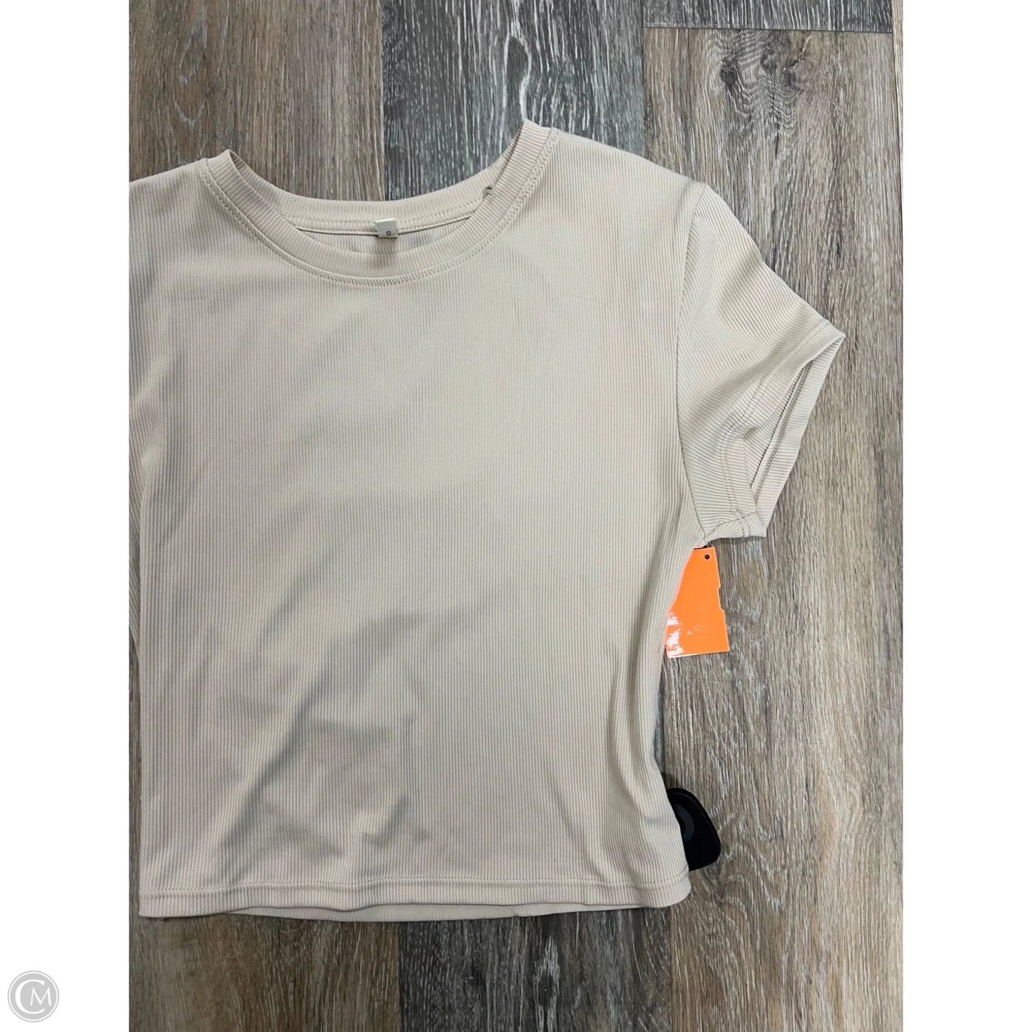 Athletic Top Short Sleeve By 7 Diamonds In Cream, Size: M