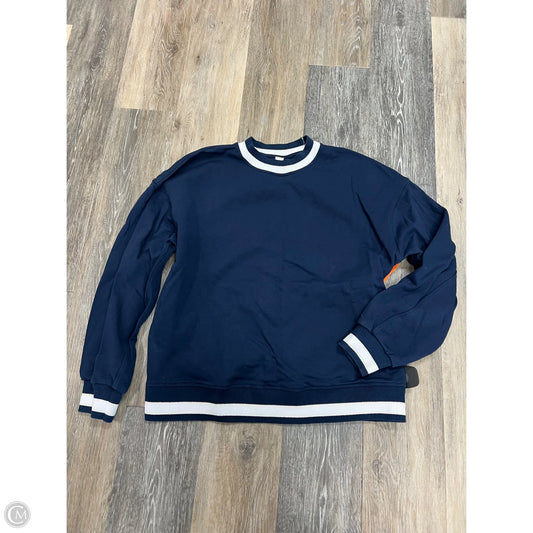 Athletic Sweatshirt Crewneck By Lululemon In Blue, Size: S