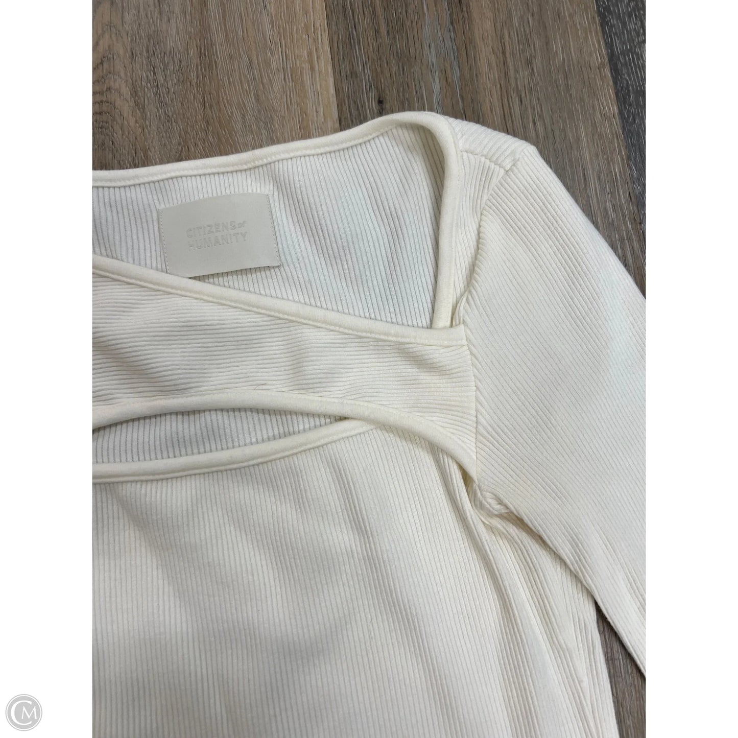 Top Long Sleeve By Citizens Of Humanity In Cream, Size: S