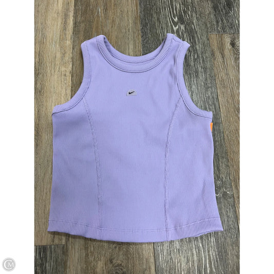 Athletic Tank Top By Nike Apparel In Purple, Size: M