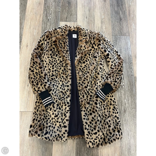 Jacket Faux Fur & Sherpa By Cabi In Animal Print, Size: S