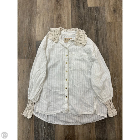 Blouse Long Sleeve By We The Free In White, Size: S