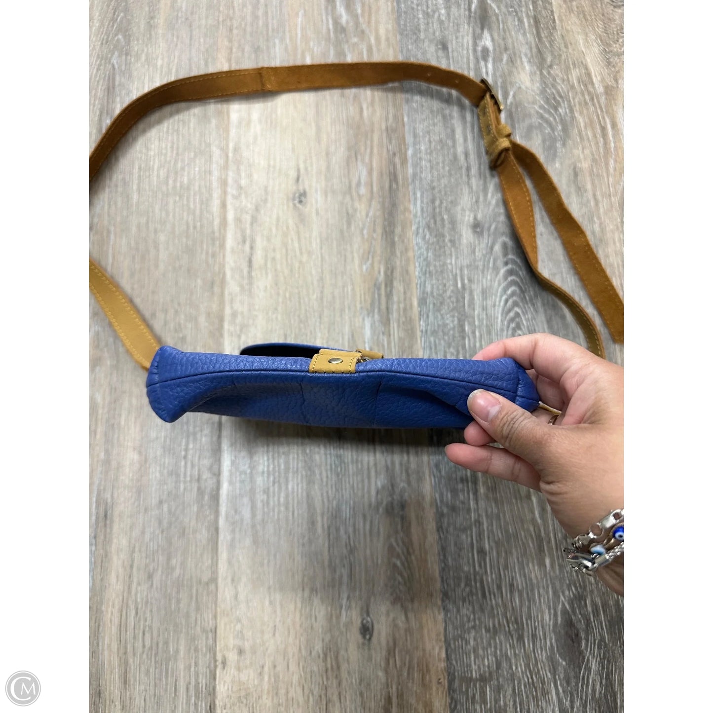 Crossbody Leather By Le Papillon, Size: Small