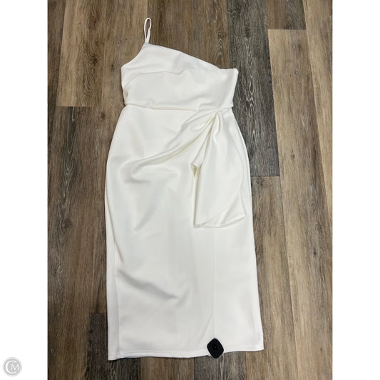 Dress Party Midi By Showpo In White, Size: 10