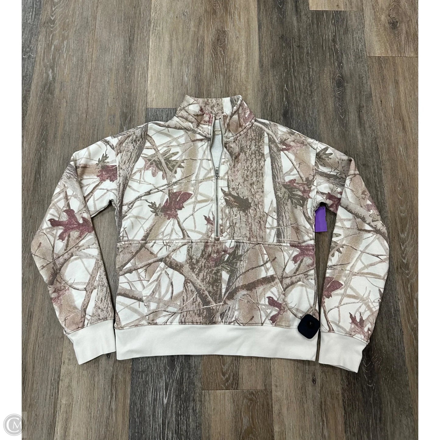 Sweatshirt Collar By Thread And Supply In Camouflage Print, Size: S
